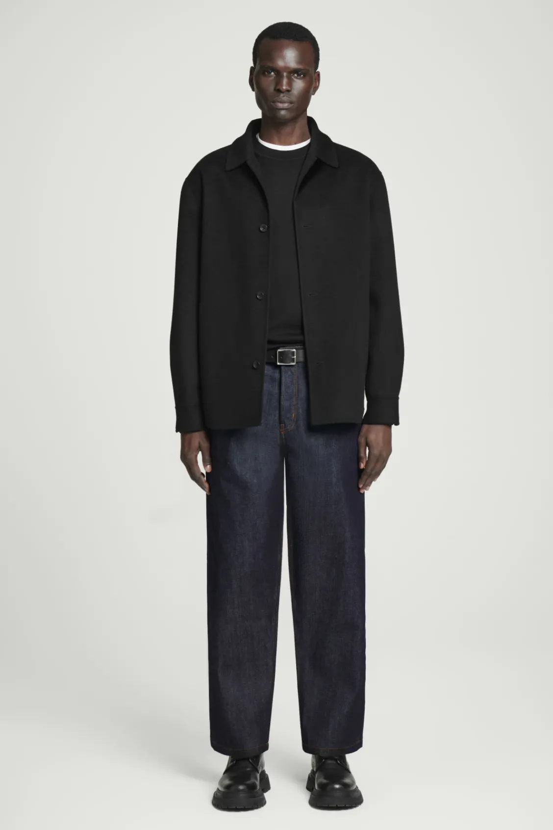 COS DOME RAW SELVEDGE STRAIGHT-LEG JEANS- Jeans | Pants