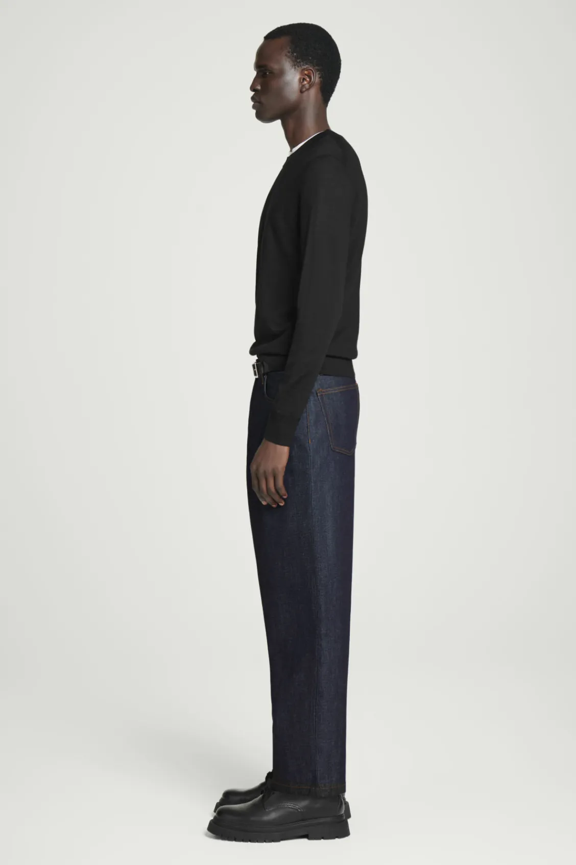 COS DOME RAW SELVEDGE STRAIGHT-LEG JEANS- Jeans | Pants