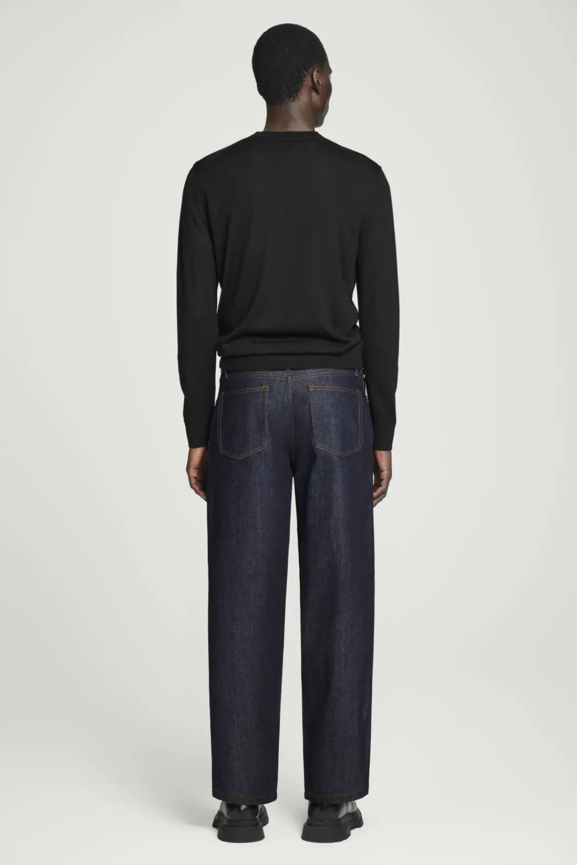 COS DOME RAW SELVEDGE STRAIGHT-LEG JEANS- Jeans | Pants