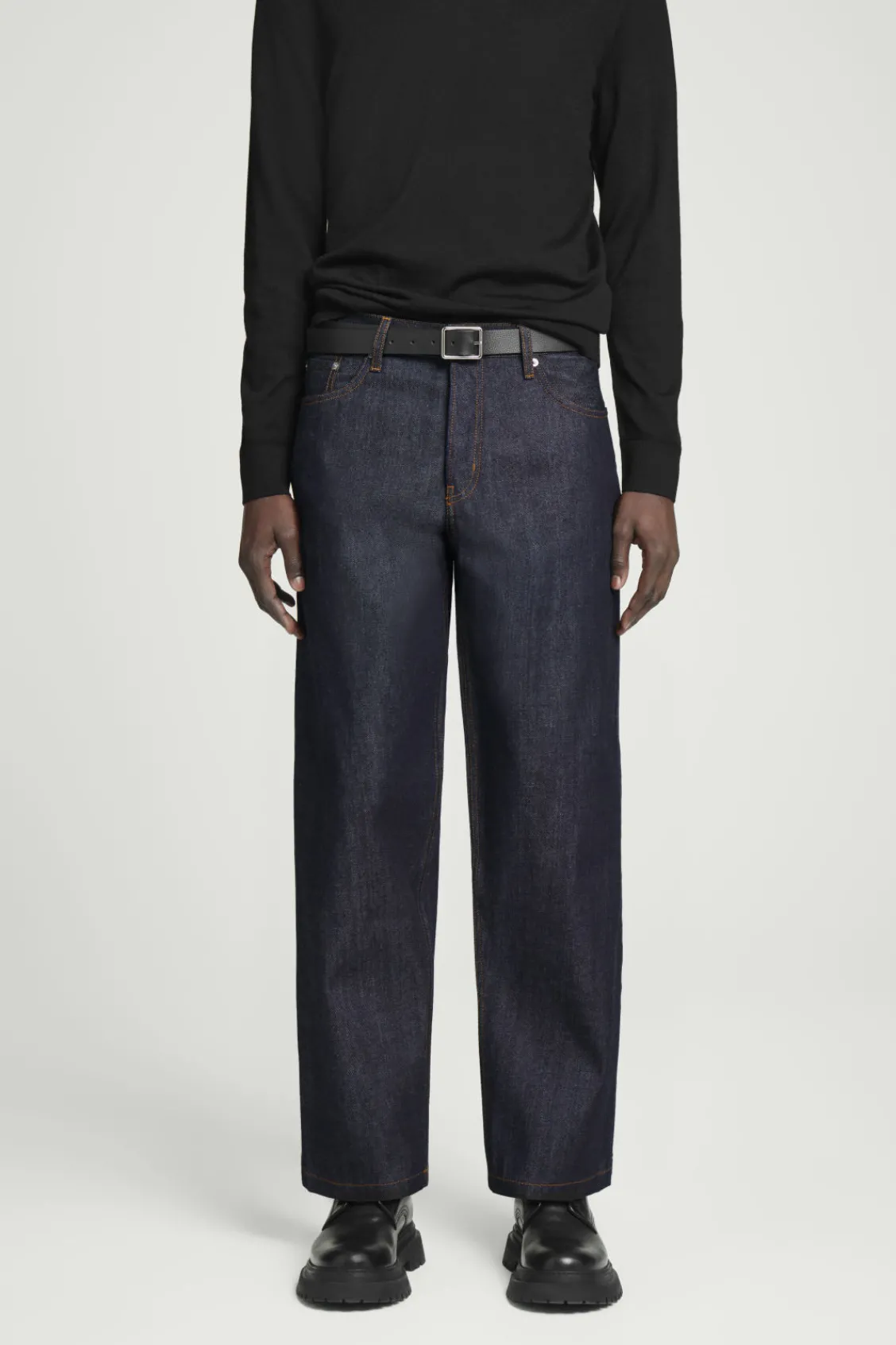 COS DOME RAW SELVEDGE STRAIGHT-LEG JEANS- Jeans | Pants