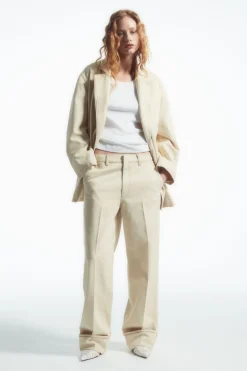 COS DOUBLE-BREASTED DENIM BLAZER-Women Coats & Jackets
