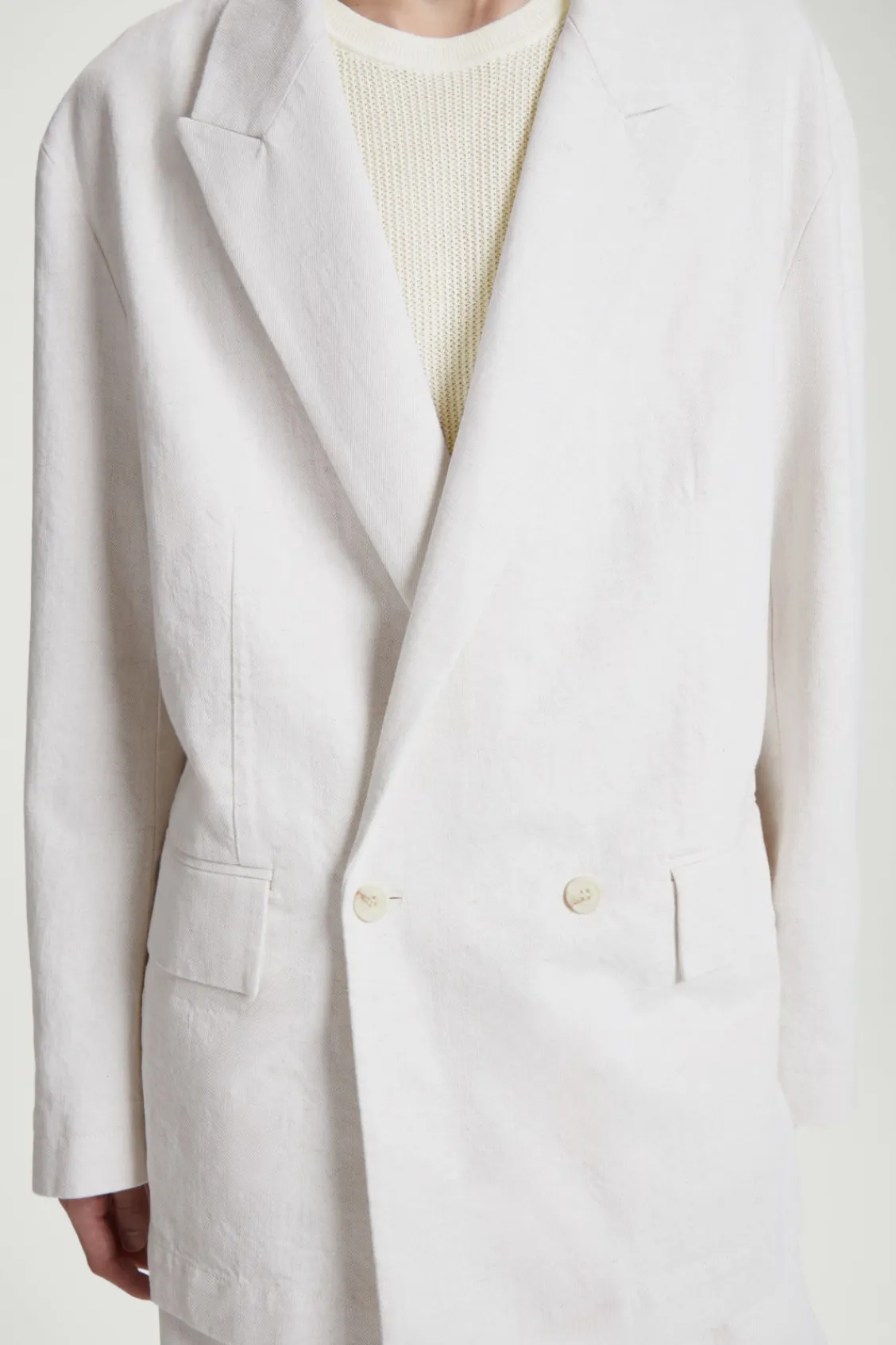 COS DOUBLE-BREASTED DENIM BLAZER - RELAXED- Coats & Jackets