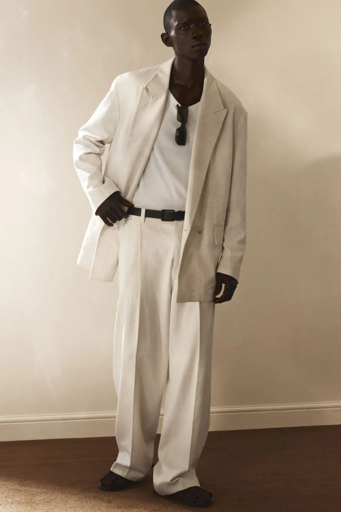 COS DOUBLE-BREASTED DENIM BLAZER - RELAXED- Coats & Jackets