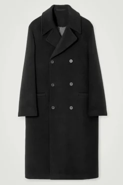 COS DOUBLE-BREASTED WOOL OVERCOAT- Coats & Jackets