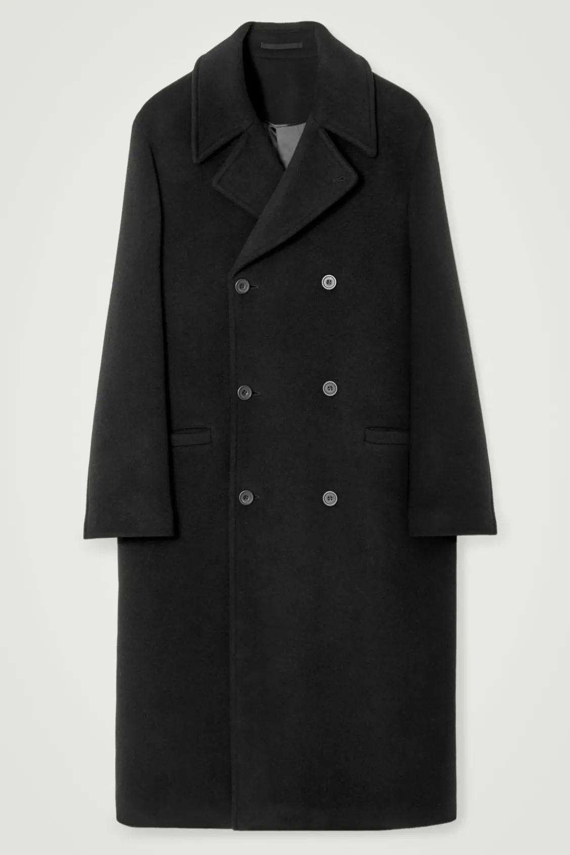 COS DOUBLE-BREASTED WOOL OVERCOAT- Coats & Jackets