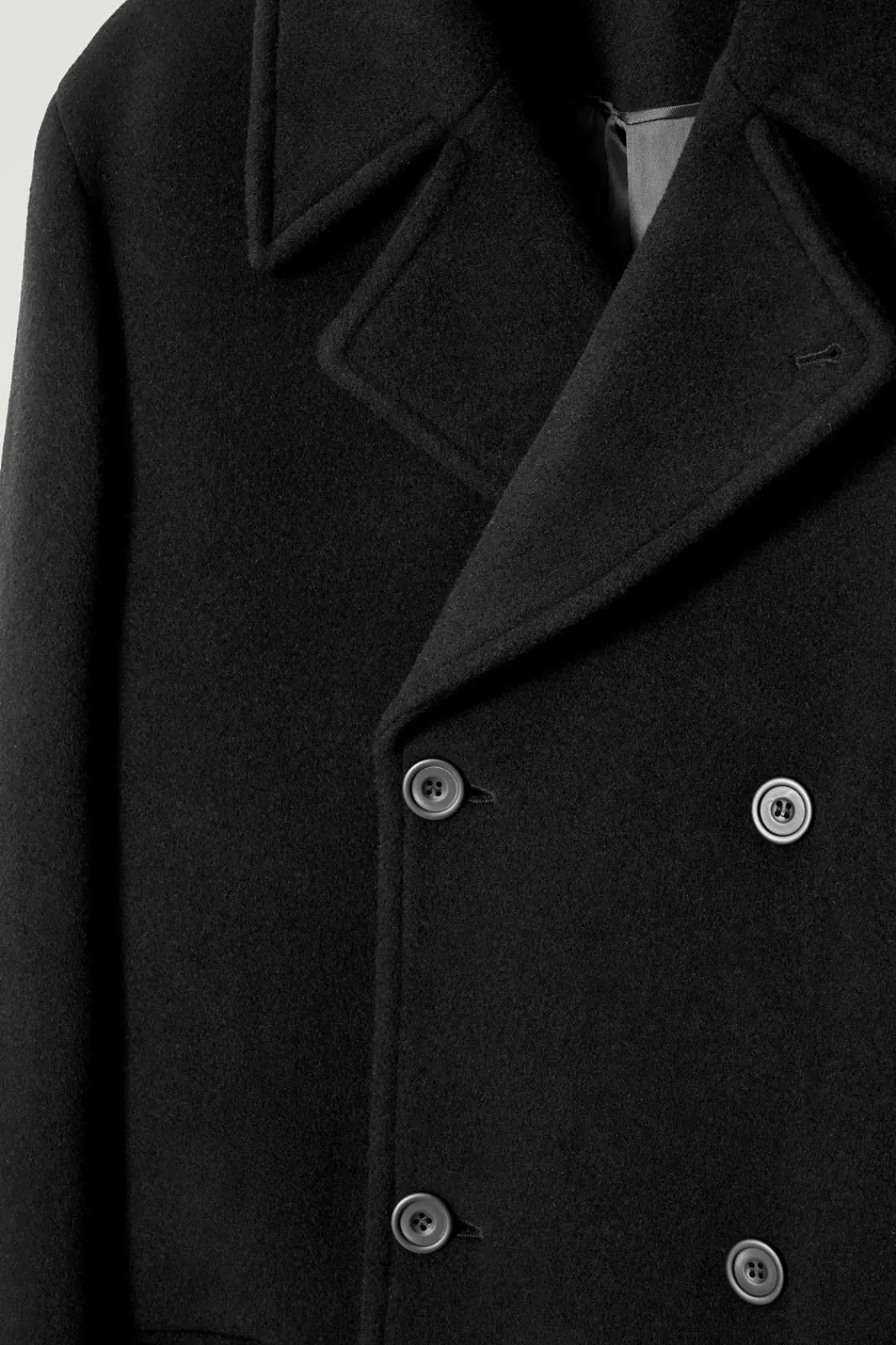 COS DOUBLE-BREASTED WOOL OVERCOAT- Coats & Jackets
