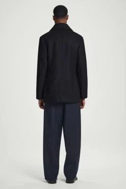 COS DOUBLE-BREASTED WOOL PEA COAT- Coats & Jackets