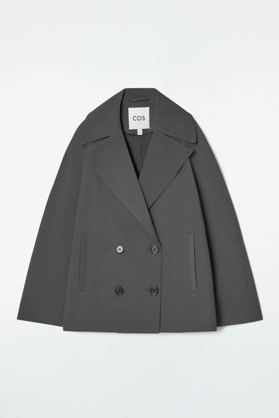 COS DOUBLE-BREASTED WOOL-BLEND JACKET-Women Coats & Jackets
