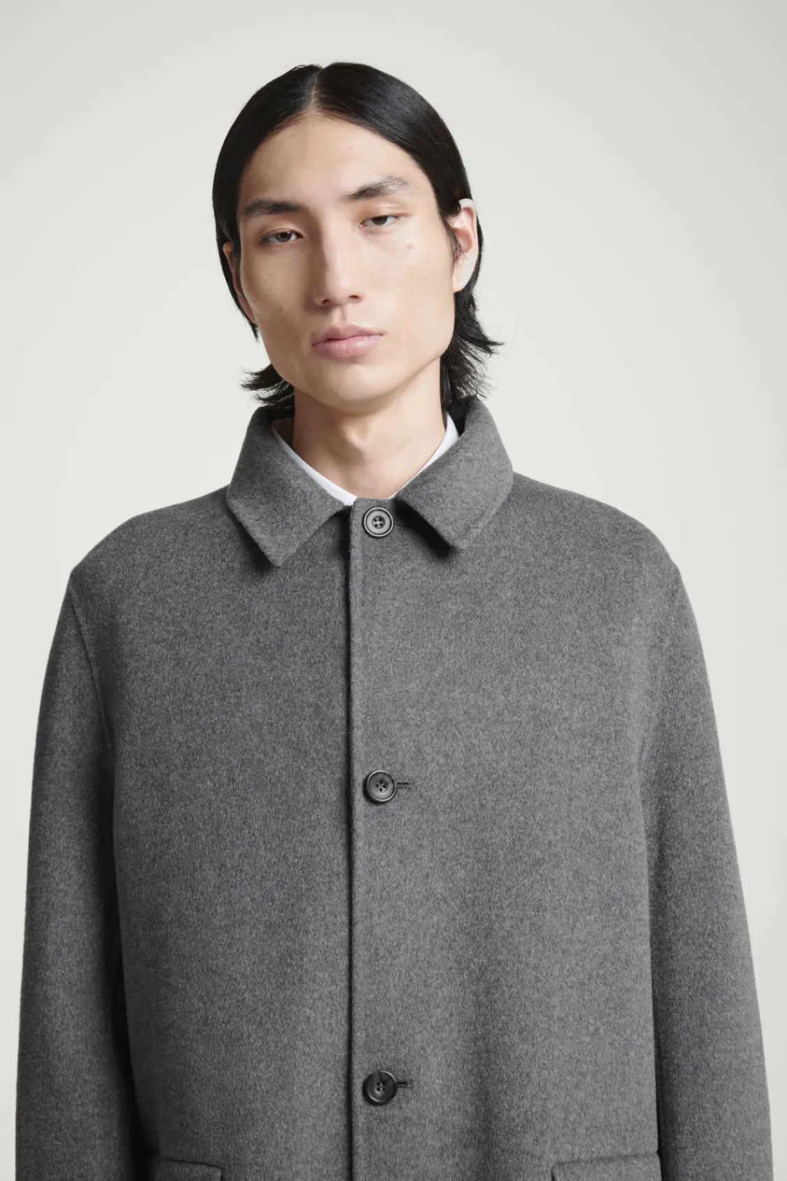 COS DOUBLE-FACED WOOL COAT- Coats & Jackets