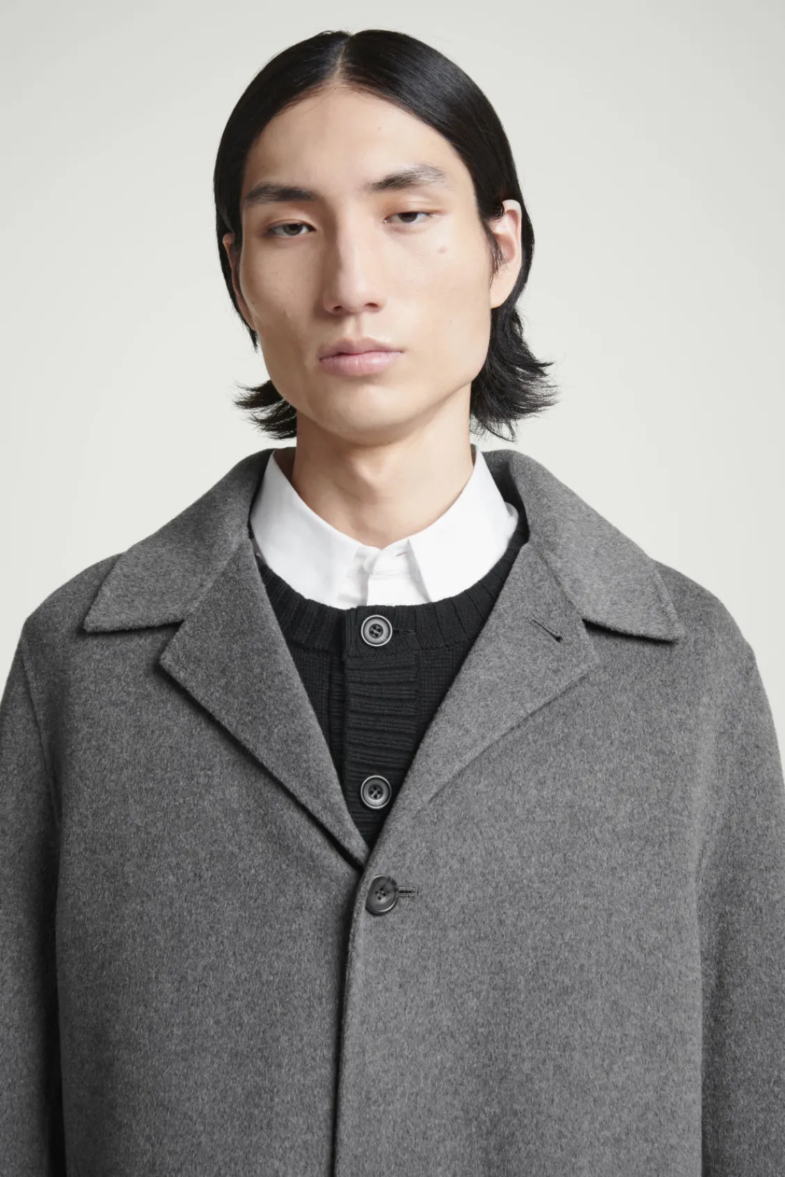 COS DOUBLE-FACED WOOL COAT- Coats & Jackets