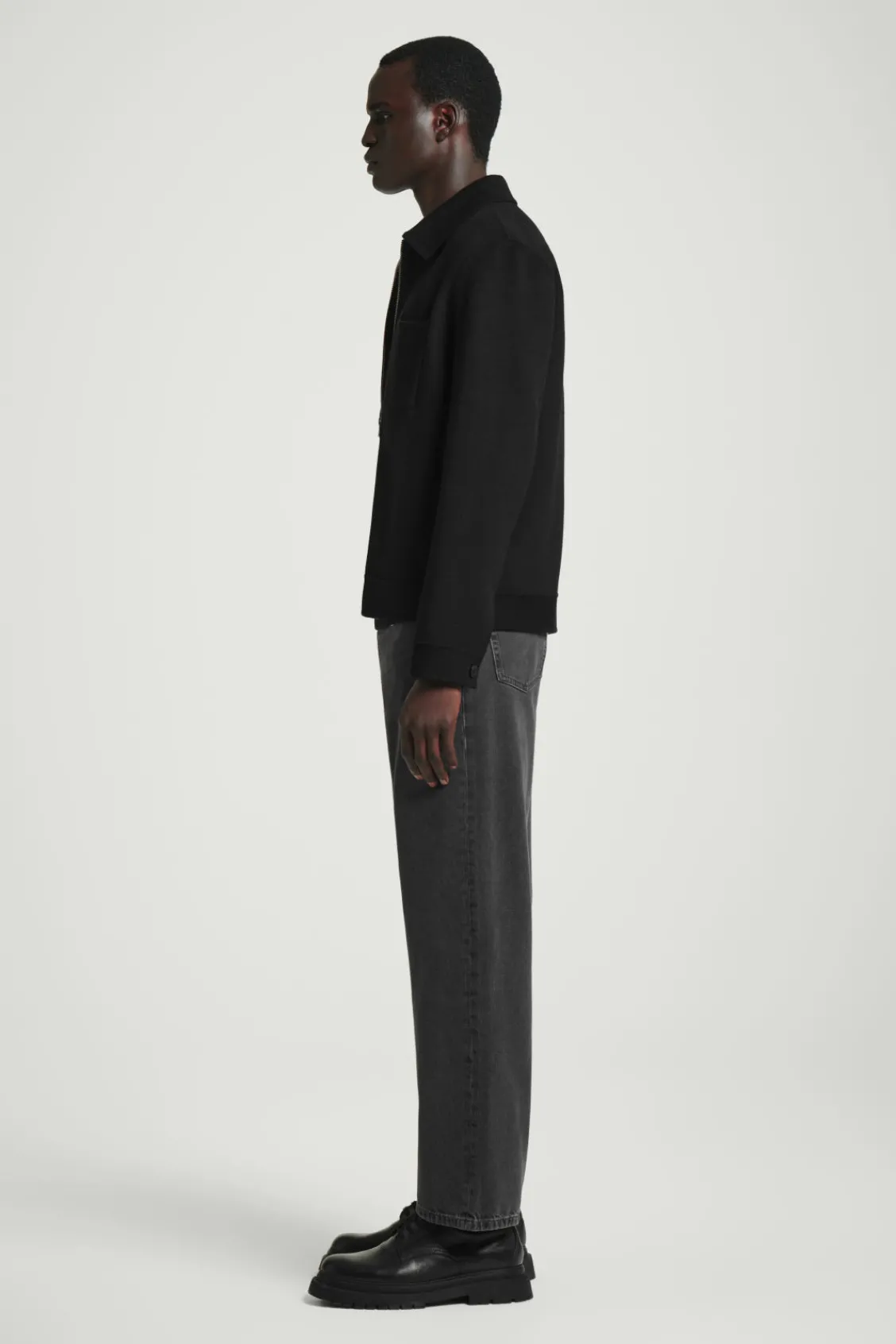 COS DOUBLE-FACED WOOL HARRINGTON JACKET- Coats & Jackets