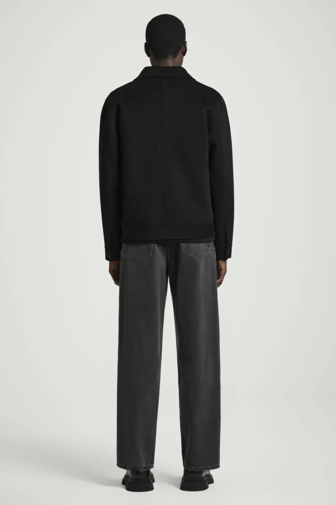 COS DOUBLE-FACED WOOL HARRINGTON JACKET- Coats & Jackets
