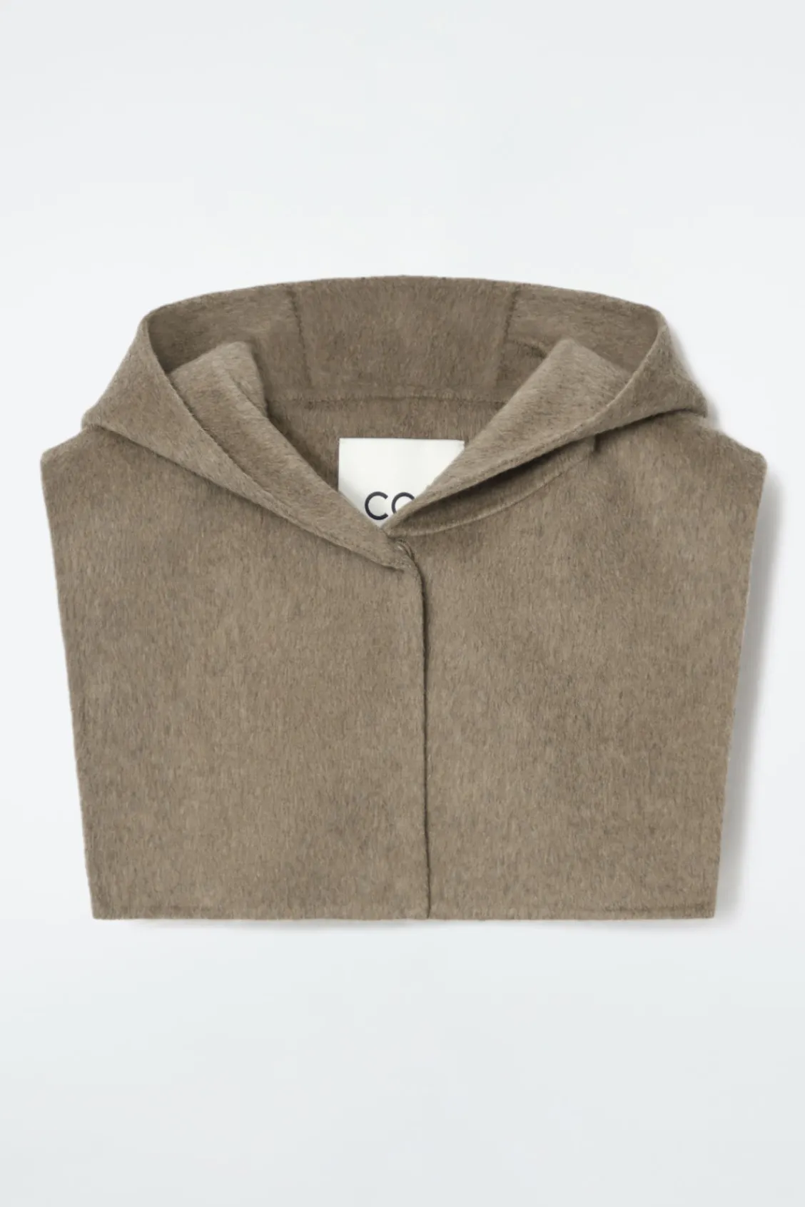 COS DOUBLE-FACED WOOL HYBRID HOOD-Women Capes & Hybrids | Coats & Jackets