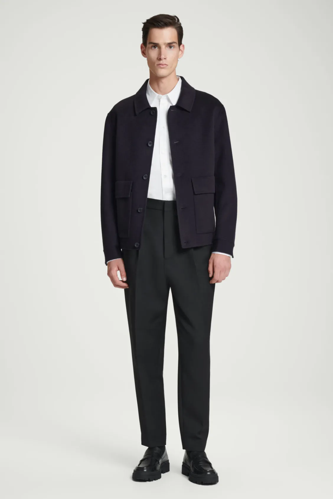 COS DOUBLE-FACED WOOL JACKET- Coats & Jackets
