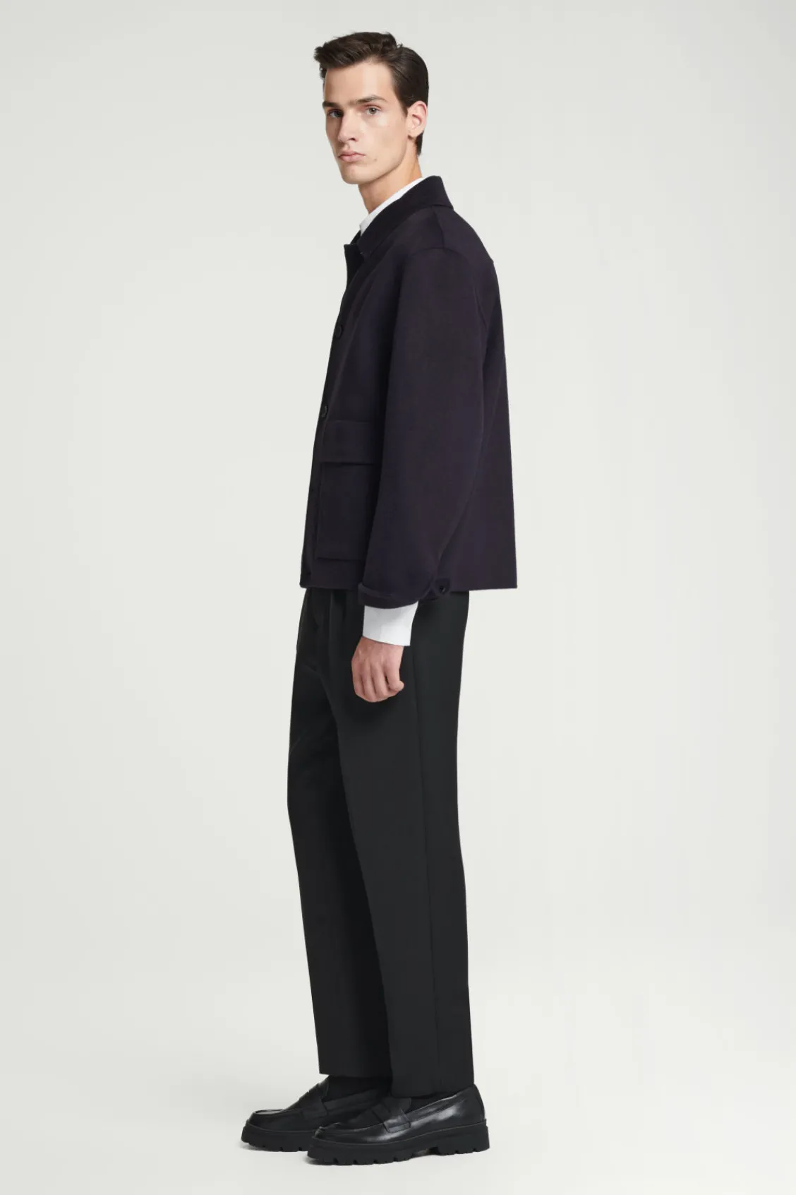 COS DOUBLE-FACED WOOL JACKET- Coats & Jackets