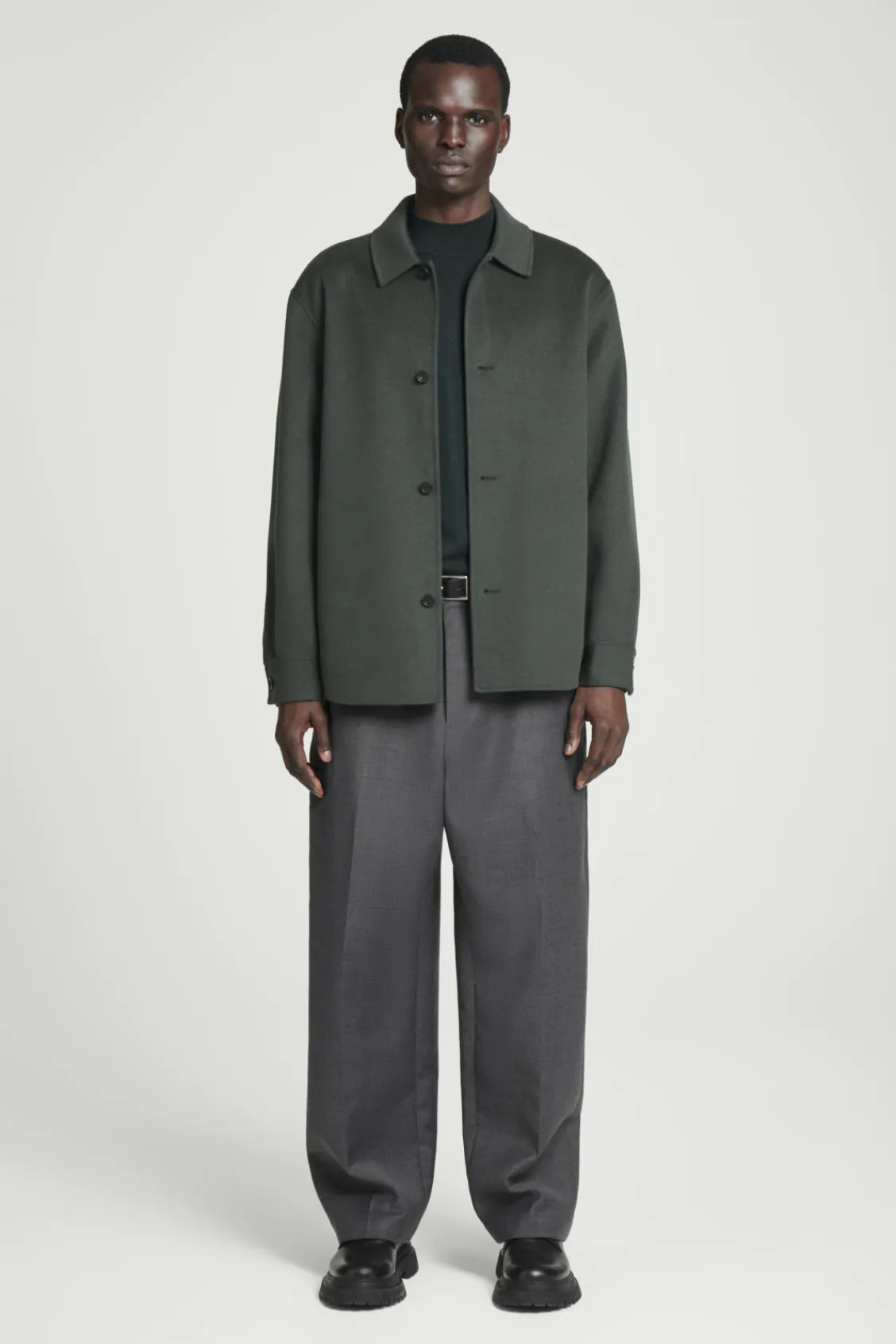 COS DOUBLE-FACED WOOL OVERSHIRT- Shirts | Coats & Jackets