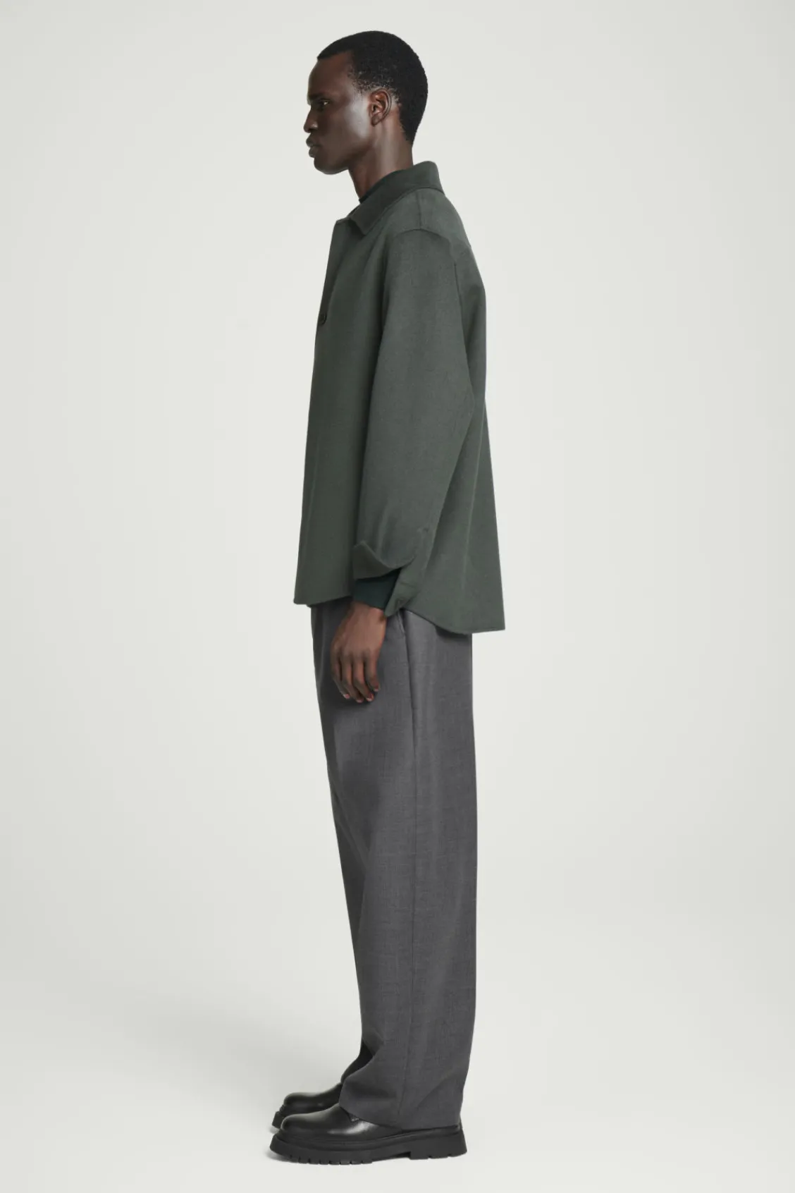 COS DOUBLE-FACED WOOL OVERSHIRT- Shirts | Coats & Jackets