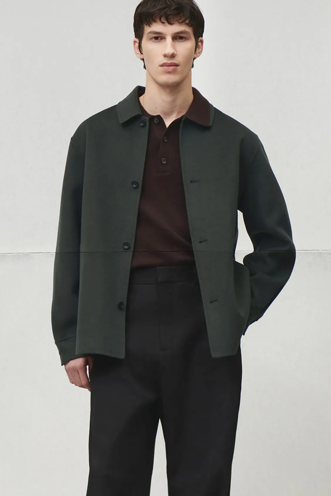 COS DOUBLE-FACED WOOL OVERSHIRT- Shirts | Coats & Jackets