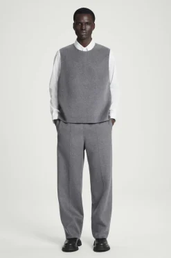 COS DOUBLE-FACED WOOL PANTS- Matching Sets | Pants