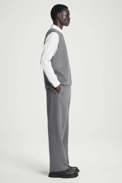 COS DOUBLE-FACED WOOL PANTS- Matching Sets | Pants