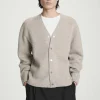 COS DOUBLE-FACED WOOL V-NECK CARDIGAN- Sweaters & Cardigans