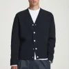 COS DOUBLE-FACED WOOL V-NECK CARDIGAN- Sweaters & Cardigans