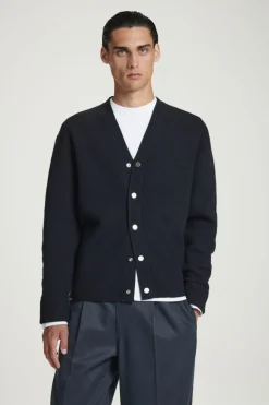 COS DOUBLE-FACED WOOL V-NECK CARDIGAN- Sweaters & Cardigans