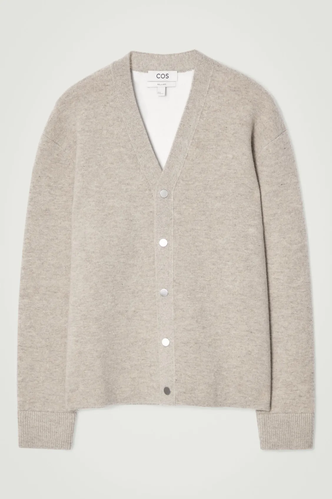 COS DOUBLE-FACED WOOL V-NECK CARDIGAN- Sweaters & Cardigans