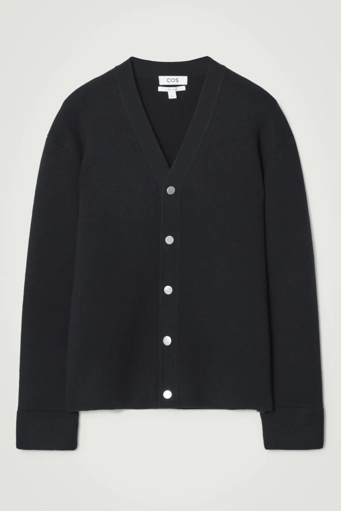 COS DOUBLE-FACED WOOL V-NECK CARDIGAN- Sweaters & Cardigans