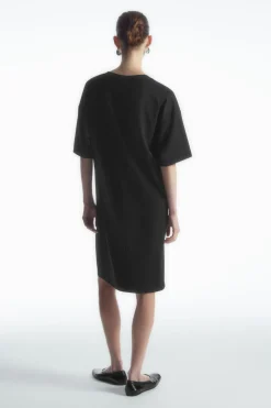 COS DRAPED MINI T-SHIRT DRESS-Women Dresses & Jumpsuits