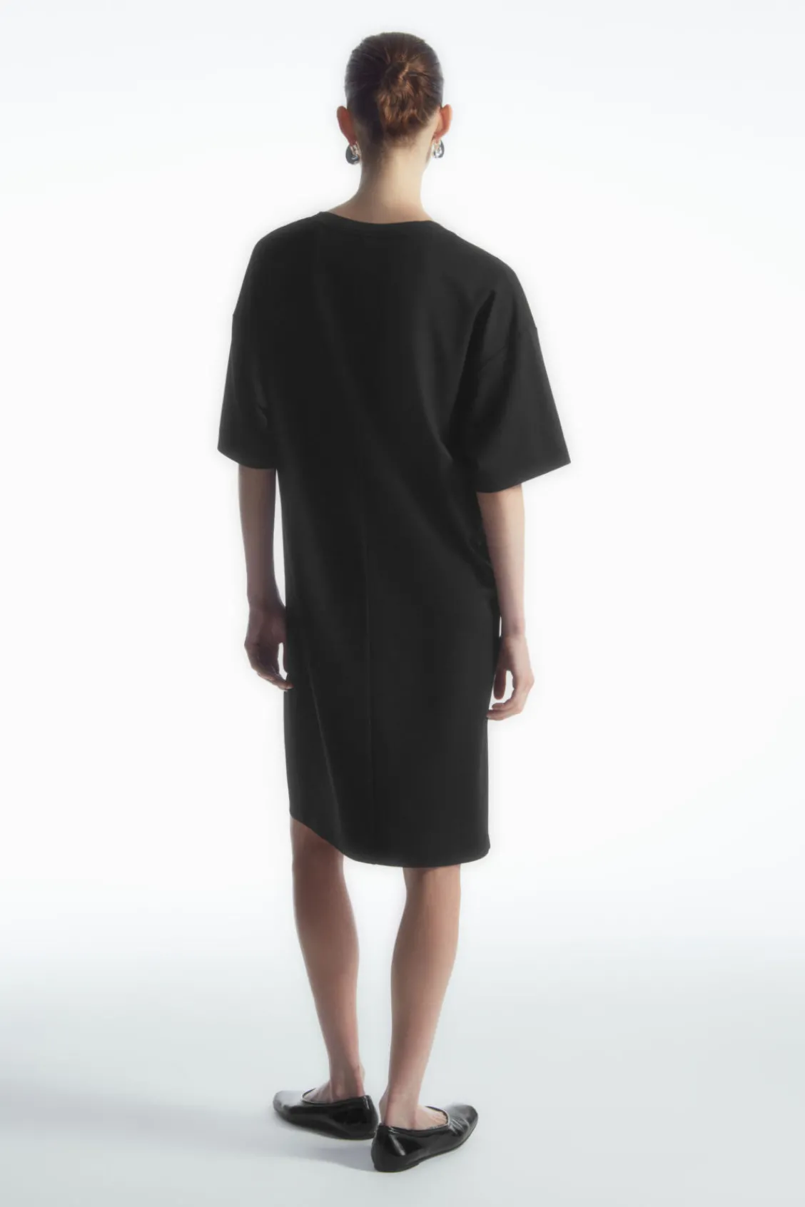 COS DRAPED MINI T-SHIRT DRESS-Women Dresses & Jumpsuits