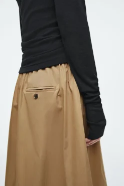COS DRAWSTRING A-LINE MIDI SKIRT-Women Skirts