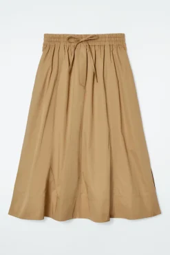 COS DRAWSTRING A-LINE MIDI SKIRT-Women Skirts