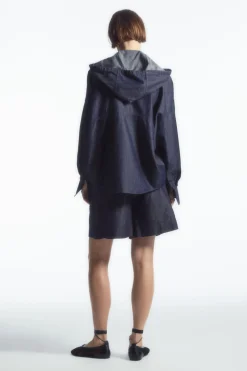 COS DRAWSTRING DENIM SHORTS-Women Pants
