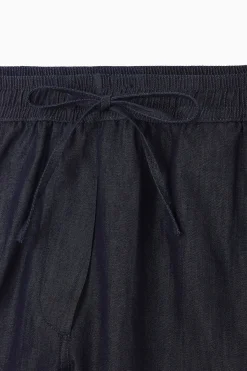 COS DRAWSTRING DENIM SHORTS-Women Pants