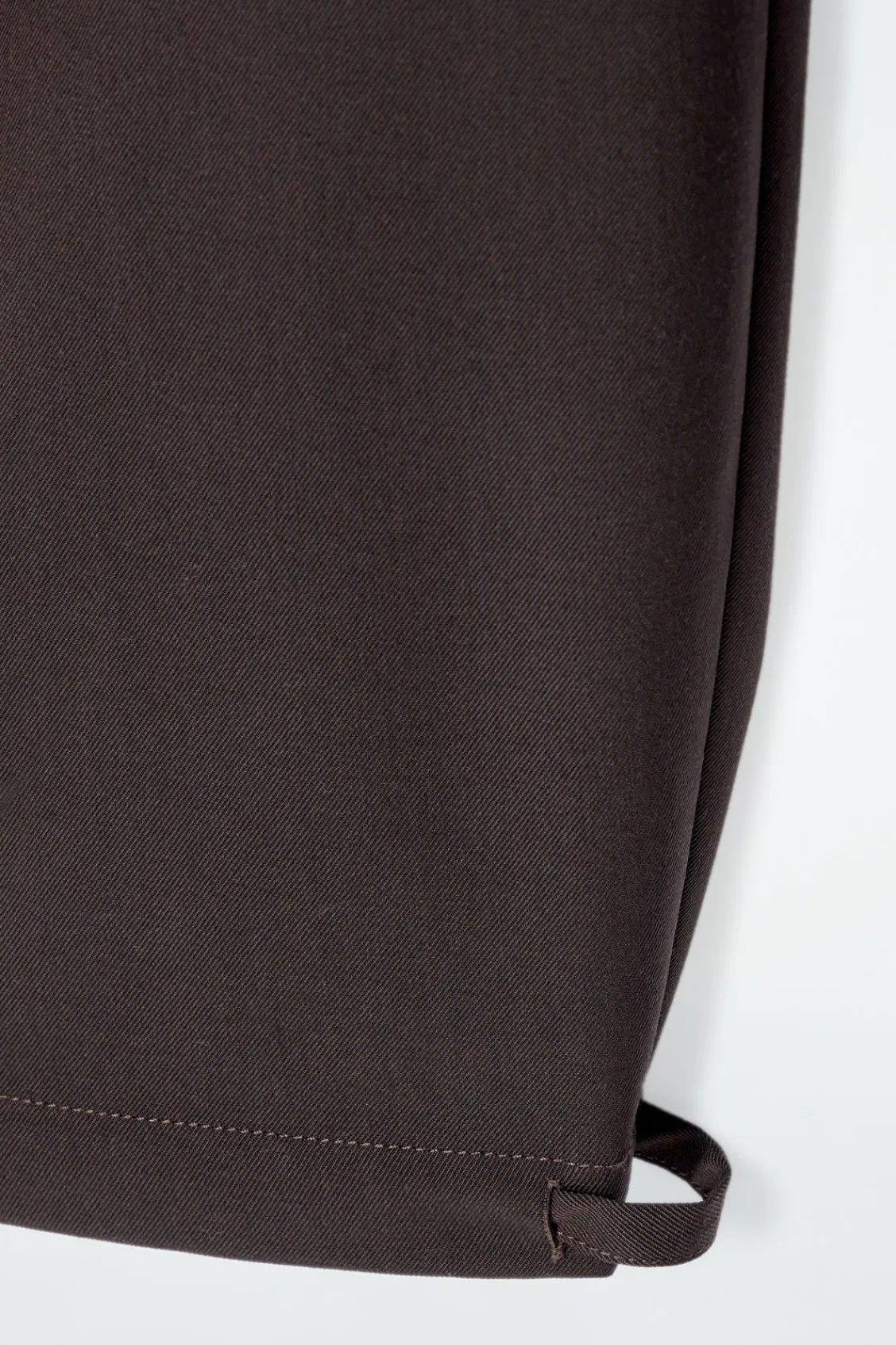 COS DRAWSTRING TWILL BARREL-LEG TROUSERS-Women Pants