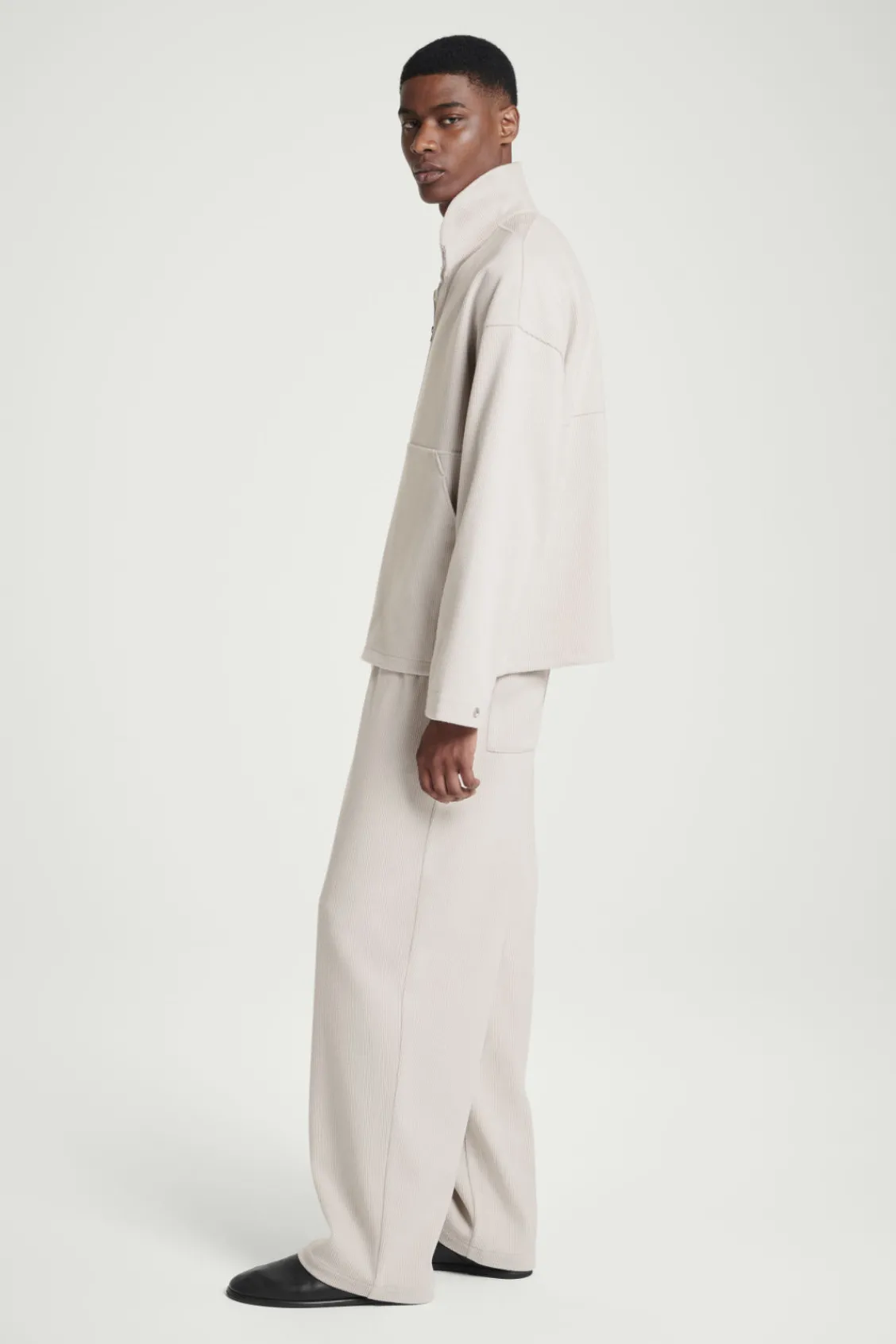 COS ELASTICATED CORDUROY-JERSEY PANTS- Matching Sets | Pants