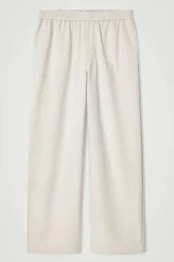 COS ELASTICATED CORDUROY-JERSEY PANTS- Matching Sets | Pants