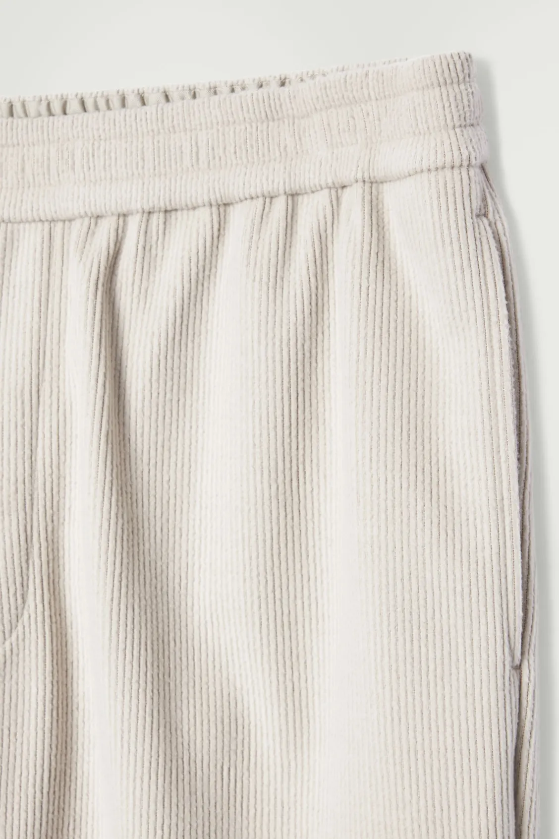 COS ELASTICATED CORDUROY-JERSEY PANTS- Matching Sets | Pants