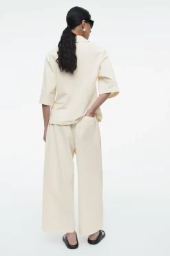 COS ELASTICATED COTTON CULOTTES-Women Pants