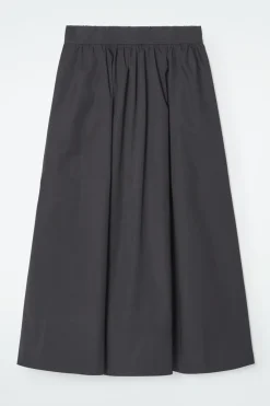 COS ELASTICATED MIDI SKIRT-Women Skirts
