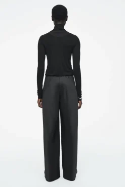 COS ELASTICATED SATIN PANTS-Women Pants