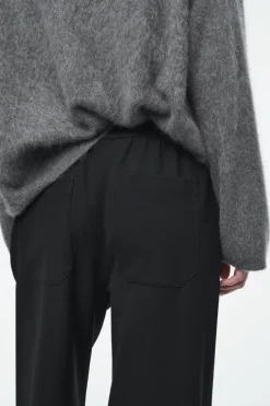 COS ELASTICATED TAILORED WOOL PANTS-Women Pants