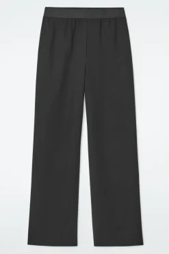 COS ELASTICATED TAILORED WOOL PANTS-Women Pants
