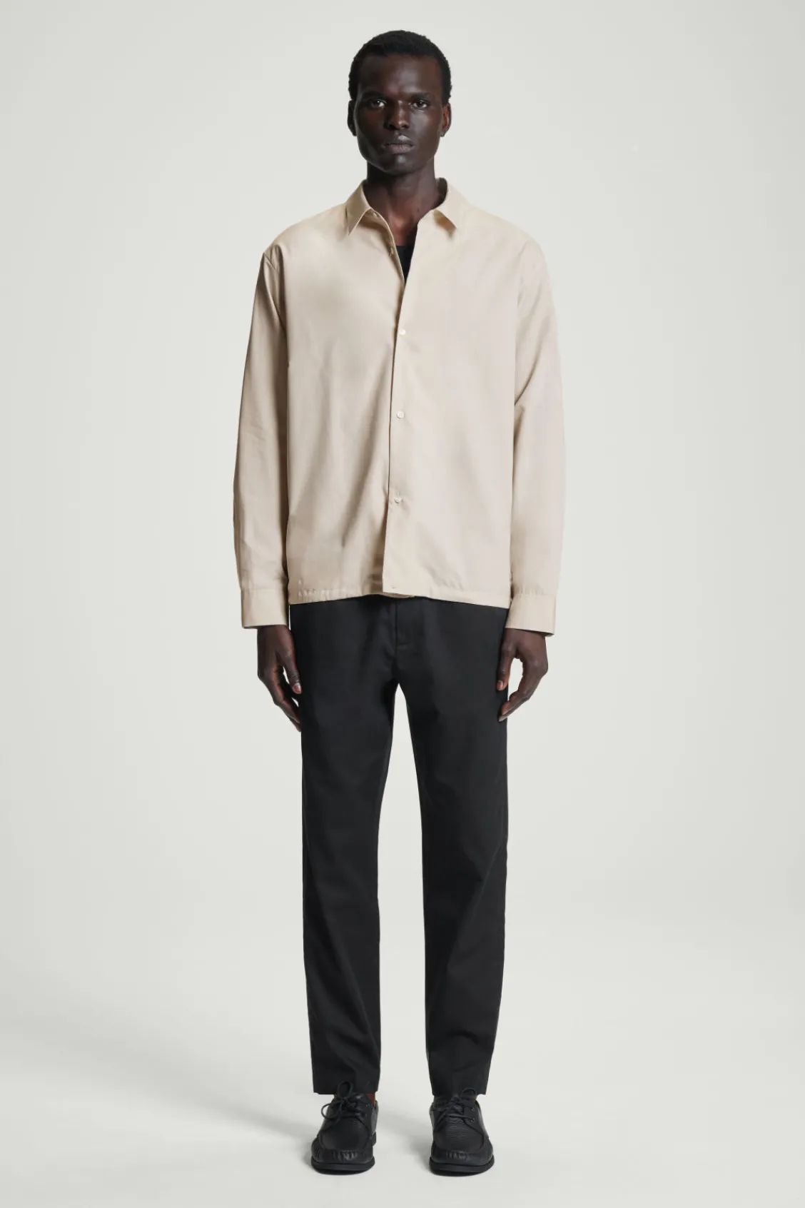 COS ELASTICATED TAPERED TWILL PANTS- Pants
