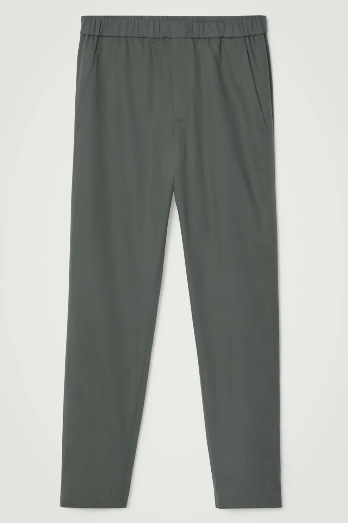 COS ELASTICATED TAPERED TWILL PANTS- Pants