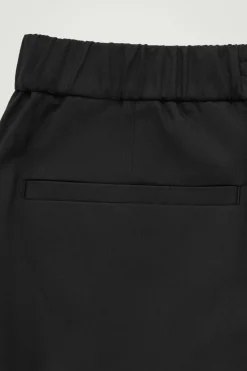COS ELASTICATED TAPERED TWILL PANTS- Pants