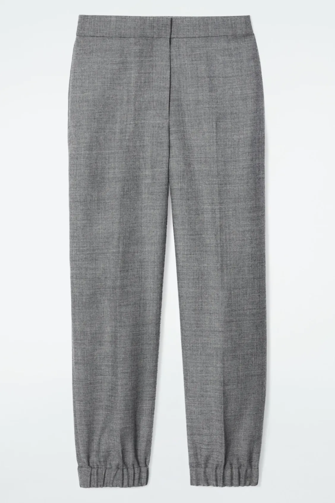 COS ELASTICATED WOOL-FLANNEL PANTS-Women Vests & Tailoring | Pants