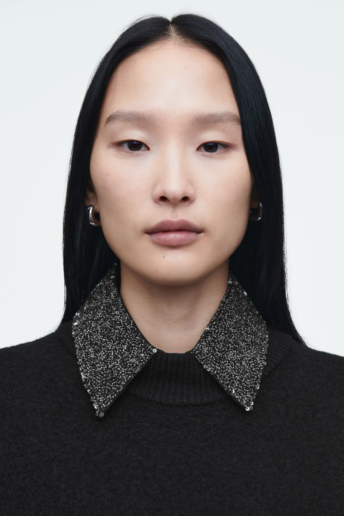 COS EMBELLISHED BIB COLLAR-Women Capes & Hybrids | Hats & Scarves