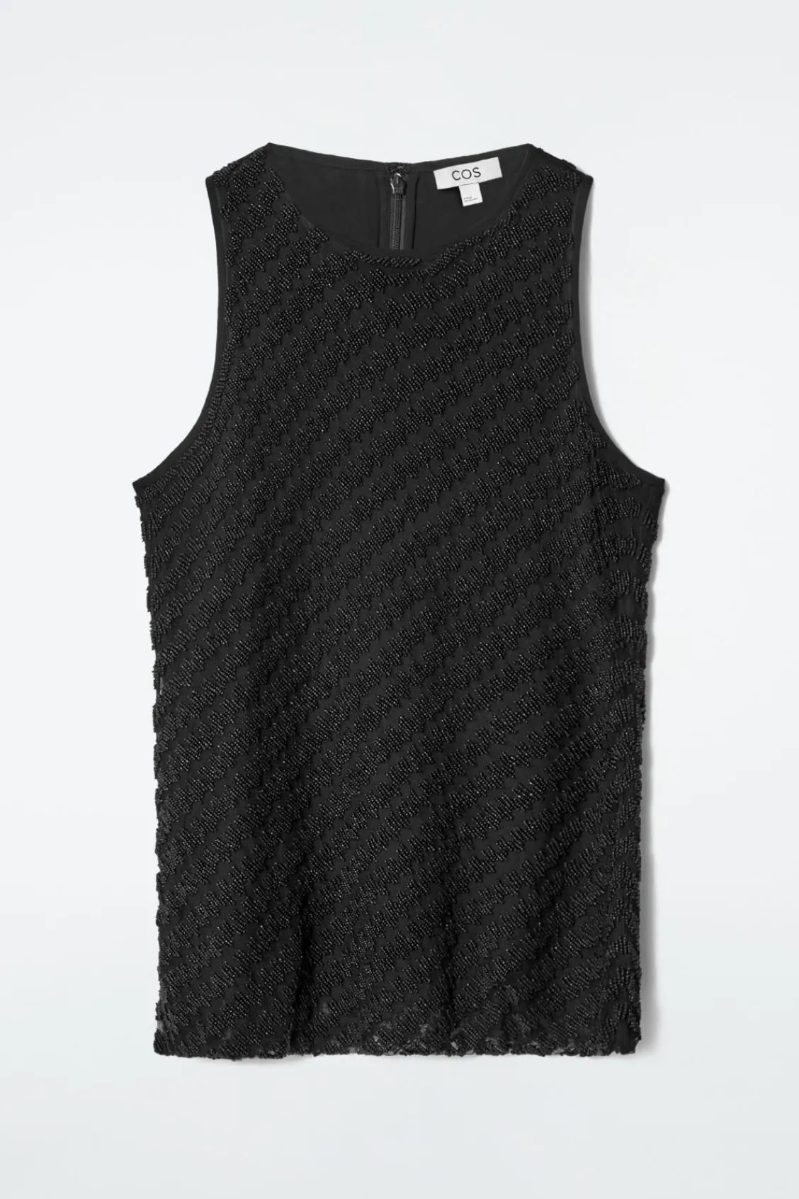 COS EMBELLISHED HOUNDSTOOTH TOP-Women Tops